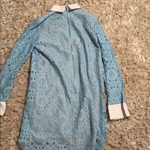 English Factory Dresses - English factory lace dress in light blue English Factory Dresses - English factory lace dress in light blue